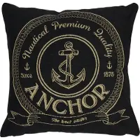 Mars & More gobelin kussen antraciet anchor 45x45cm*