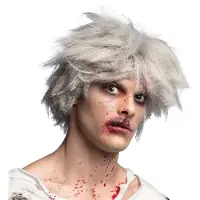 Boland - Pruik Zombie - Laagjes - Halflang - Mannen - Zombie - Ondode - Themafeest - Cosplay - Halloween - Horror - Monster - Verkleden