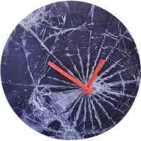 Nextime Crash wandklok blauw - NeXtime