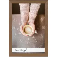 SecaDesign Nervi Fotolijst Hout - Fotomaat 10x15 cm - Taupe