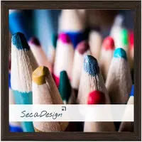 SecaDesign Materia Fotolijst - Fotomaat 15x15 cm - Zwart / Bruin