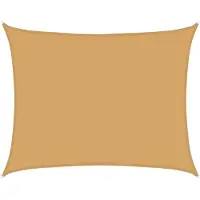 vidaXL Zonnezeil 160 g/m² rechthoekig 6x7 m HDPE zandkleurig