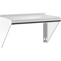 vidaXL Wandschap 50x30x31 cm roestvrijstaal zilverkleurig