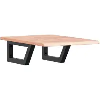 vidaXL Badkamer wandschap staal en massief eikenhout