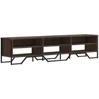 vidaXL Tv-meubel 180x34x41 cm bewerkt hout bruin eikenkleurig