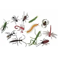 Ravensden 12x Plastic speelgoed insecten - Speelfigurenset