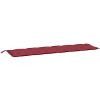 vidaXL Tuinbankkussen 200x50x7 cm oxford stof wijnrood
