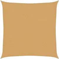 vidaXL Zonnezeil 160 g/m² vierkant 3,6x3,6 m HDPE zandkleurig