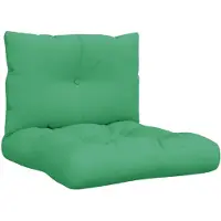 vidaXL Palletkussens 2 st stof groen