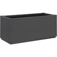 vidaXL Plantenbak 80x36x35 cm polypropeen donkergrijs