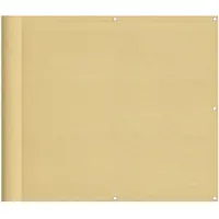 vidaXL Balkonscherm 90x300 cm 100% oxford polyester zandkleurig