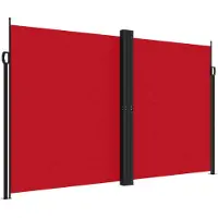 vidaXL Windscherm uittrekbaar 200x1000 cm rood