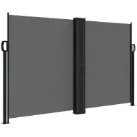 vidaXL Windscherm uittrekbaar 140x1000 cm antraciet