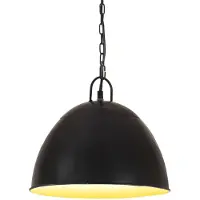 vidaXL Hanglamp industrieel vintage rond 25 W E27 31 cm zwart