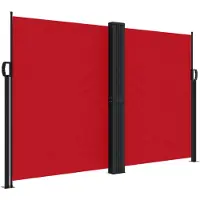 vidaXL Windscherm uittrekbaar 160x600 cm rood