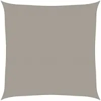 vidaXL Zonnezeil 160 g/m² vierkant 5x5 m HDPE lichtgrijs