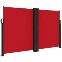 vidaXL Windscherm uittrekbaar 140x1000 cm rood