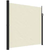 vidaXL Windscherm uittrekbaar 200x300 cm crèmekleurig