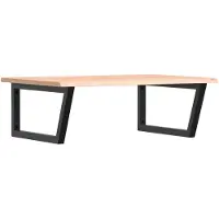 vidaXL Badkamer wandschap staal en massief eikenhout