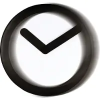 Nextime wandklok Focus kunststof - Kleur - Zwart