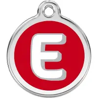 Red Dingo Hondenpenning 20 mm letter E