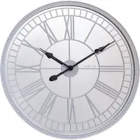 Nextime - 3255WI - Wandklok - 56cm - wit - Cleopatra's Mirror