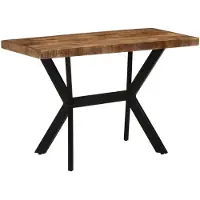 vidaXL Eettafel 110x55x75 cm massief mangohout