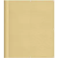 vidaXL Balkonscherm 120x500 cm 100% oxford polyester zandkleurig