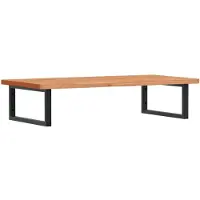 vidaXL Badkamer wandschap staal en massief beukenhout