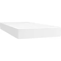 vidaXL Pocketveringmatras medium 120x190x20 cm kunstleer wit