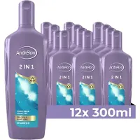 Andrélon 2in1 Shampoo - 12 x 300 ml - Voordeelverpakking