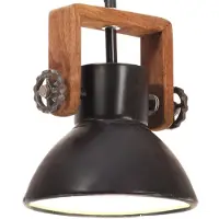 vidaXL Hanglamp industrieel rond 25 W E27 19 cm zwart