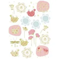 Komar - Muursticker - Patchwork - Zelfklevend - Muurdecoratie - Stickers - 50 x 70 cm