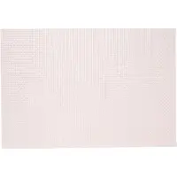 Kesper tafel placemats/onderleggers - 12x - lichtroze - 29 x 43 cm - Diner/ontbijt - kunststof - geweven