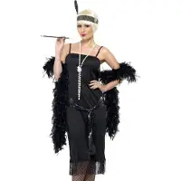 Smiffys Flappers Jurk zwart - Maat XL