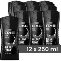 Axe Douchegel - Black - 250ML - 12 Stuks - Voordeelverpakking