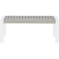 Beliani CASTELLA - Tuinsalontafel - Taupe - Aluminium