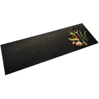 vidaXL Keukenmat wasbaar kruidenprint 60x180 cm fluweel