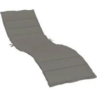 vidaXL Ligbedkussen 200x60x4 cm stof gemêleerd donkergrijs