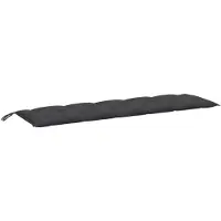 vidaXL Tuinbankkussen 180x50x7 cm stof gemêleerd antracietkleurig
