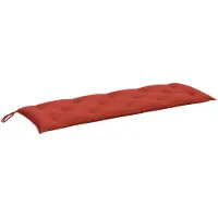 vidaXL Tuinbankkussen 150x50x7 cm stof gemêleerd rood