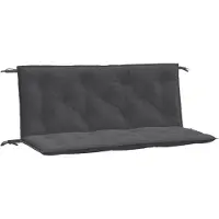 vidaXL Tuinbankkussens 2 st 120x50x7 cm stof gemêleerd antracietkleur