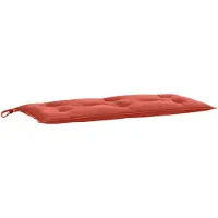 vidaXL Tuinbankkussen 100x50x7 cm stof gemêleerd rood