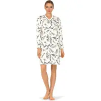 Comtessa Ascafa Nachthemd 'Winter Leaves' - Dames Nachtmode - Lange Mouw - Maat 52