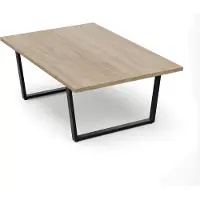 Blumfeldt Bearsdon Eettafel hout, Massief echt houten eettafel, Tafel voor eetkamer, 4 tot 6 personen, Scandinavische keukentafel met metalen poten, 120 cm eettafel, Grote houten tafel, Rustieke eettafel
