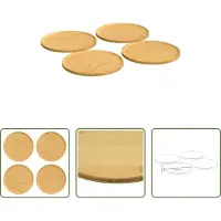 vidaXL Pizzaboard - BamboepizzaBord - Pizzaborden 4 st Ø32x1,5 cm bamboe - Servies - Keukenaccessoires - Bamboe