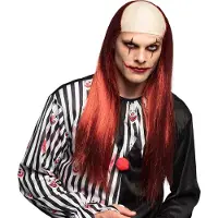 Boland - Pruik Killer clown - Steil - Lang - Vrouwen - Clown - Themafeest - Cosplay - Halloween - Horror - Monster - Verkleden