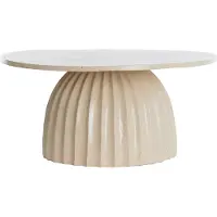 Light & Living Ronde Salontafel Veglia 70cm - Zand