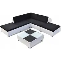vidaXL Poly Rattan loungeset 15-delig wit online kopen