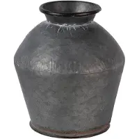 Clayre & Eef Grijze Decoratie vaas Ø 26*24 cm 6Y4292